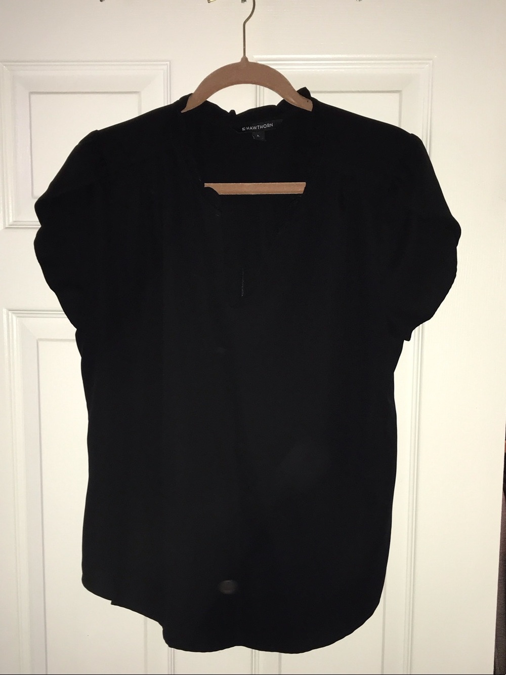 41 Hawthorn Black Short Sleeve Blouse